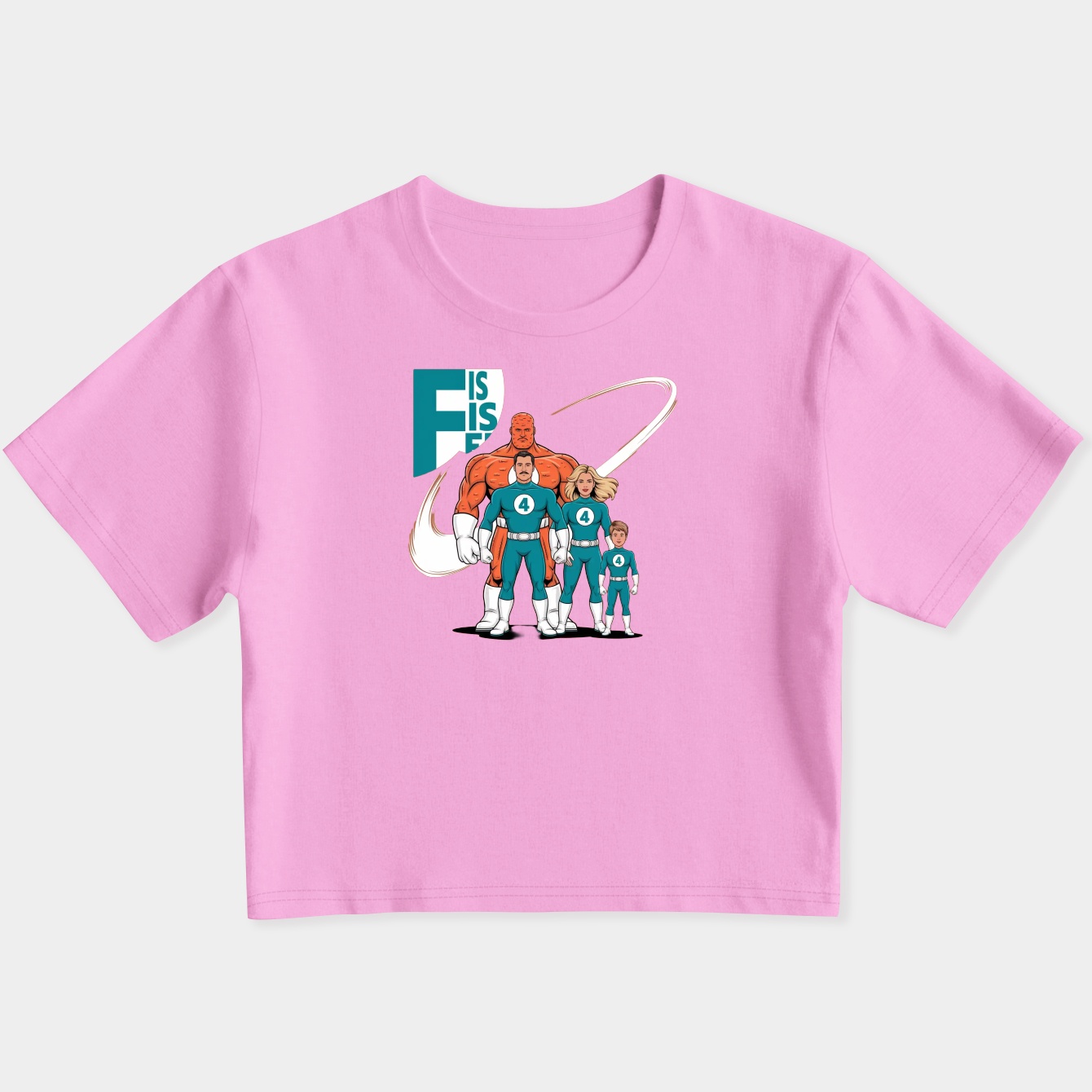 F is for family. Women's Slim Fit Baby Tee