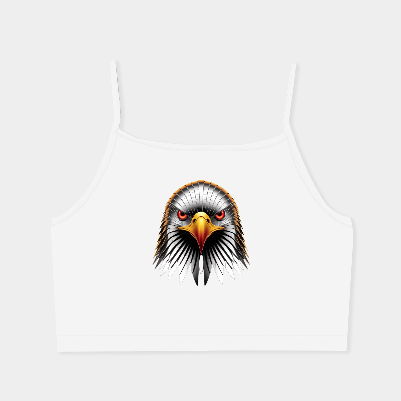 iron eagle head design Women's  Spaghetti Strap Tank Top