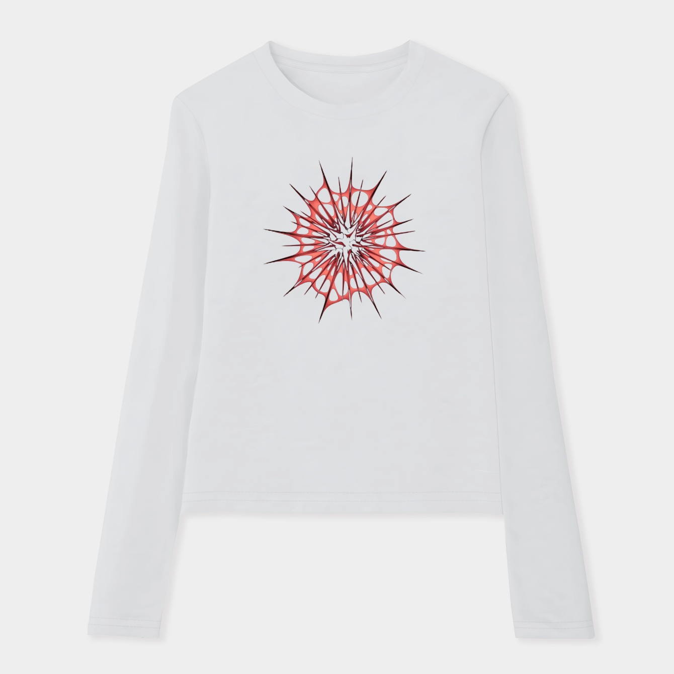 Web spider abstract design Women's Soft Long Sleeve T-Shirt