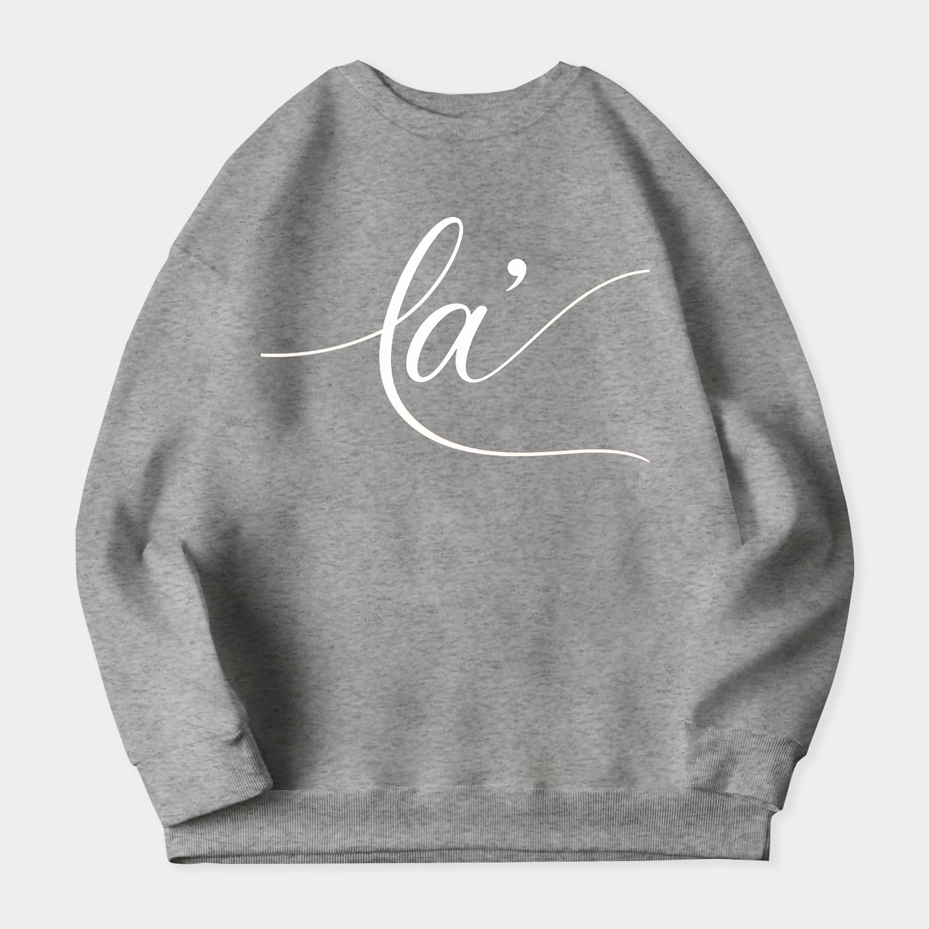 Kamala Script Typography Women's Plus Size Sweatshirt