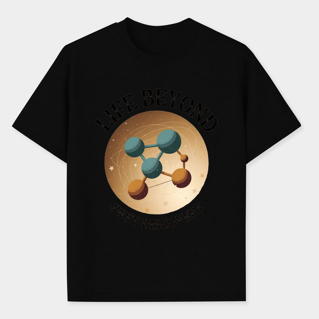 Life Beyond: Retro Science Molecules Men's Performance Athletic T-Shirt
