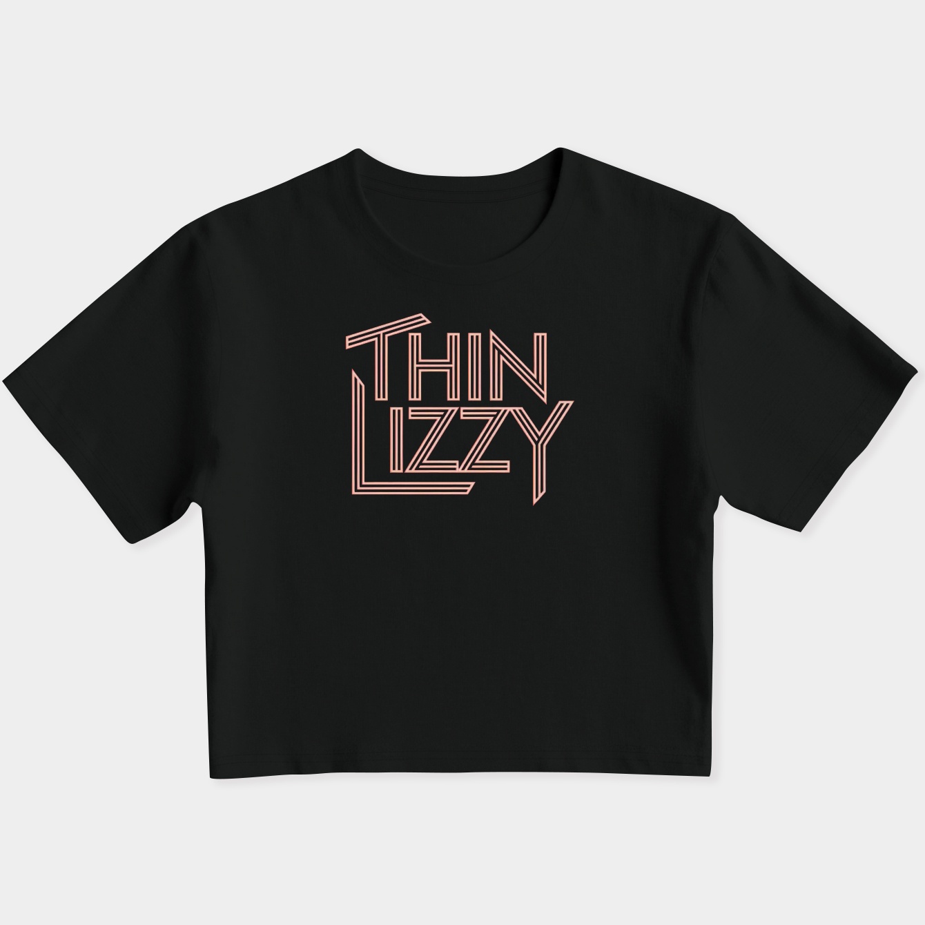Thin Lizzy Logo Women's Slim Fit Baby Tee