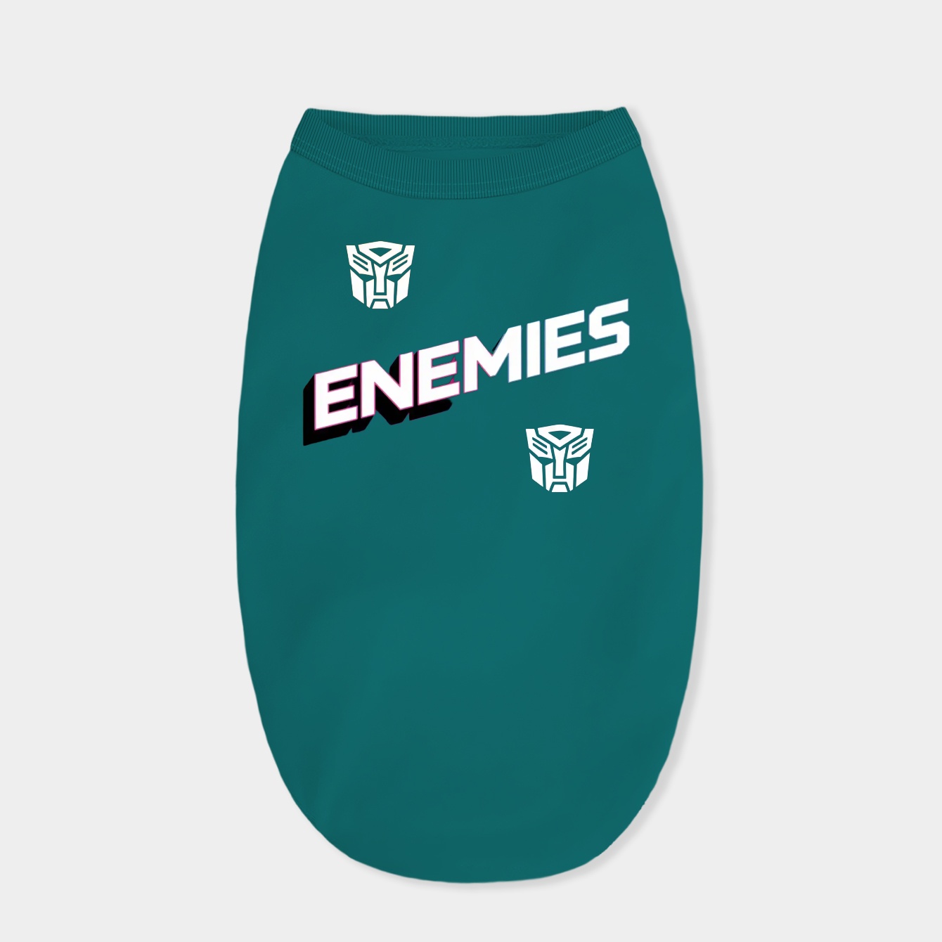 Transformers Enemies Split Dog Shirt