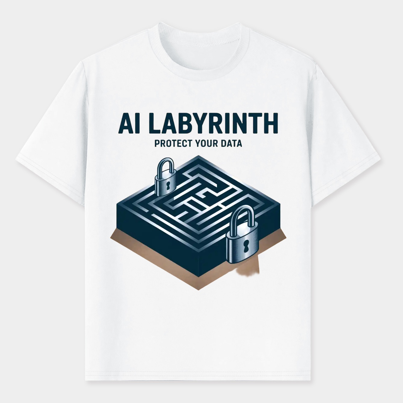 AI Labyrinth: Protect Your Data Men's T-Shirt