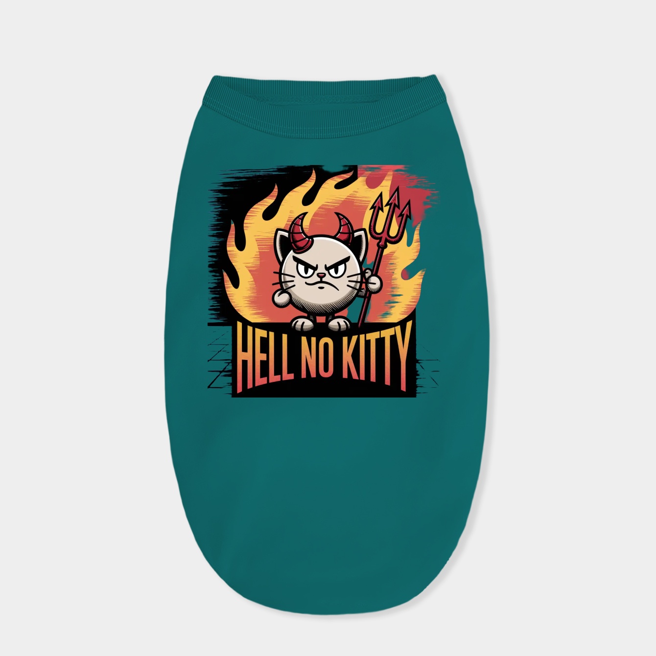 Hell No Kitty Dog Shirt