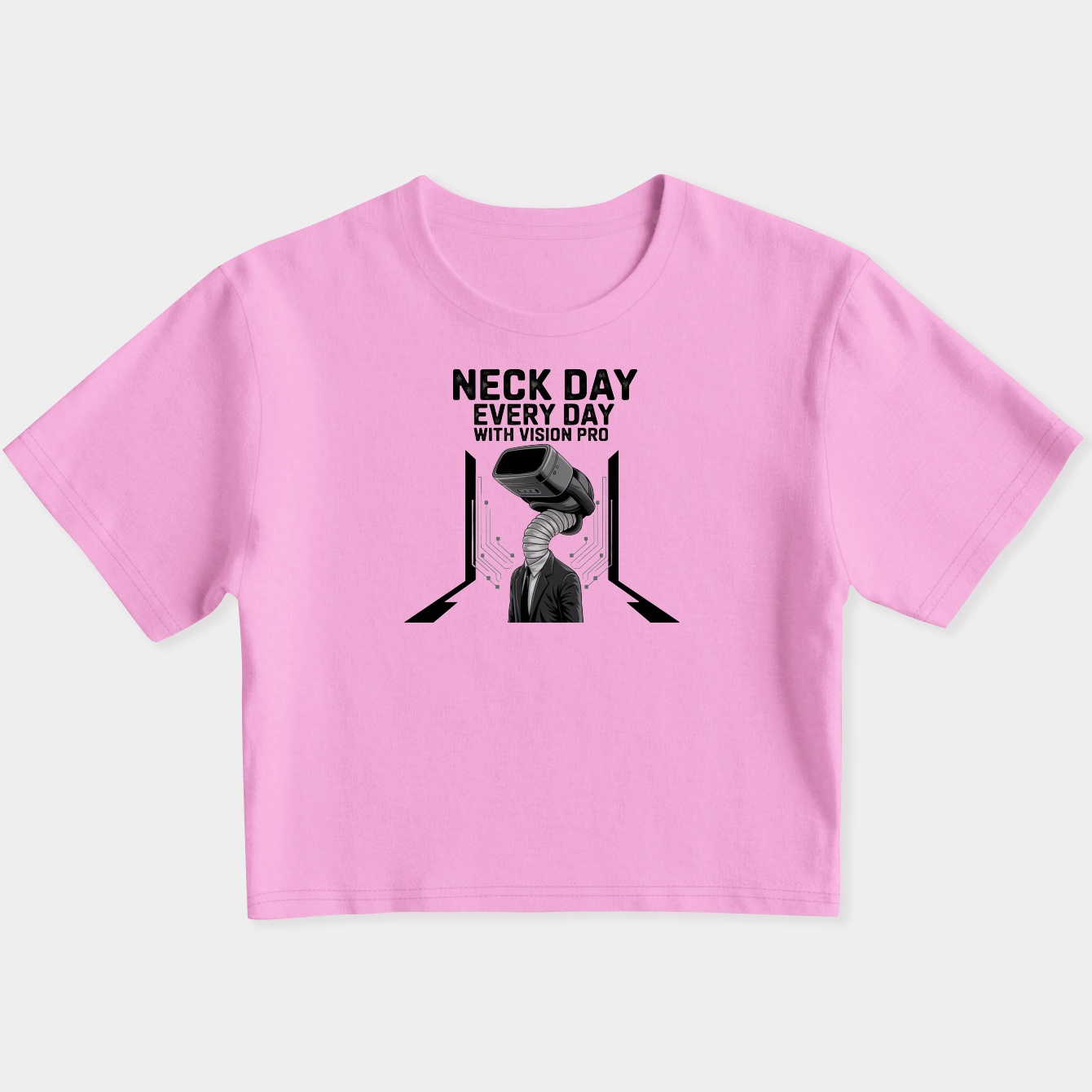 Neck Day Every Day Vision Pro Women's Slim Fit Baby Tee