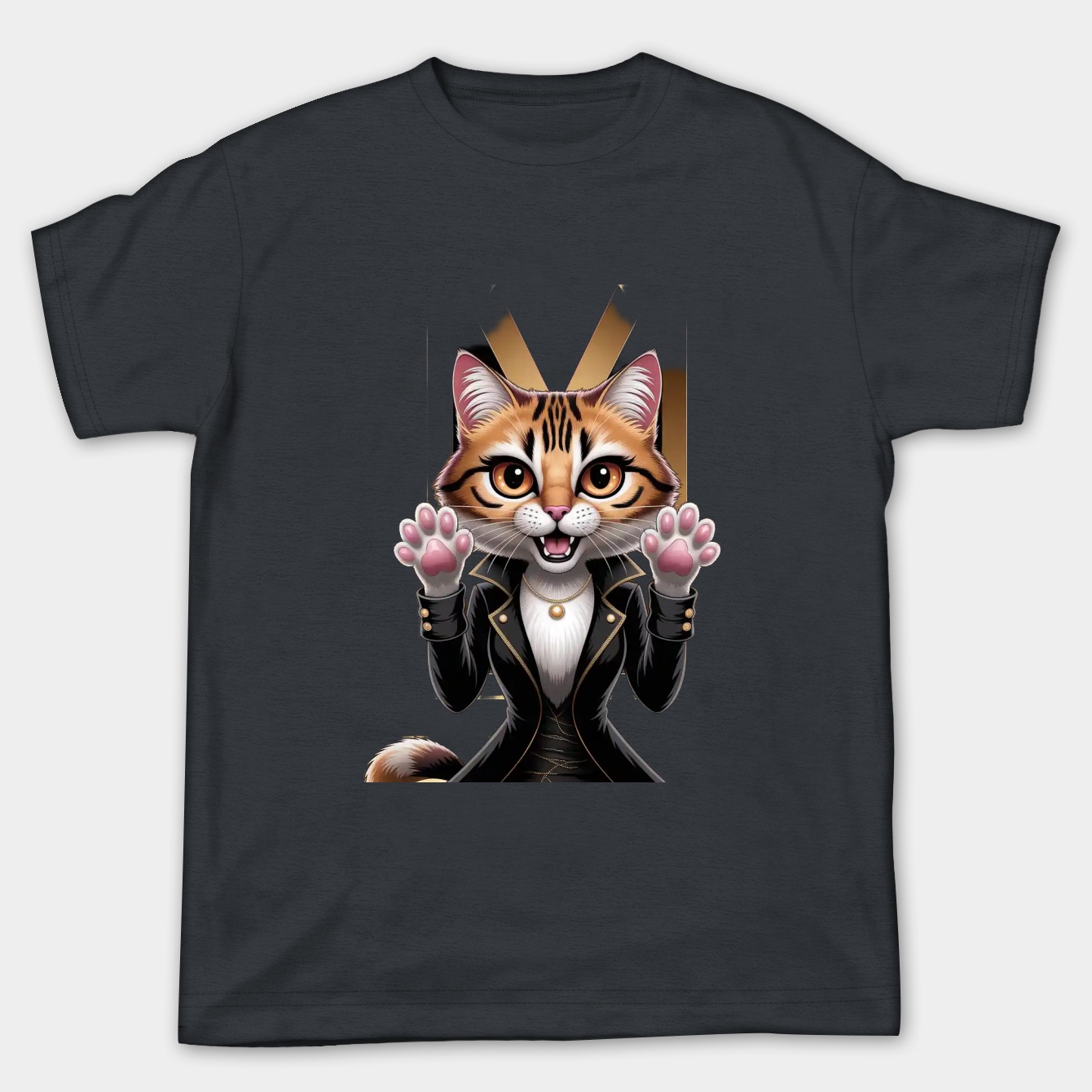 Golden Kitty White Monogram Women's Plus Size T-shirt