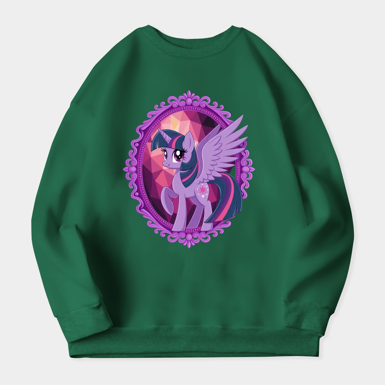 Twilight Sparkle Mirror Frame Women's Crewneck Sweatshirt