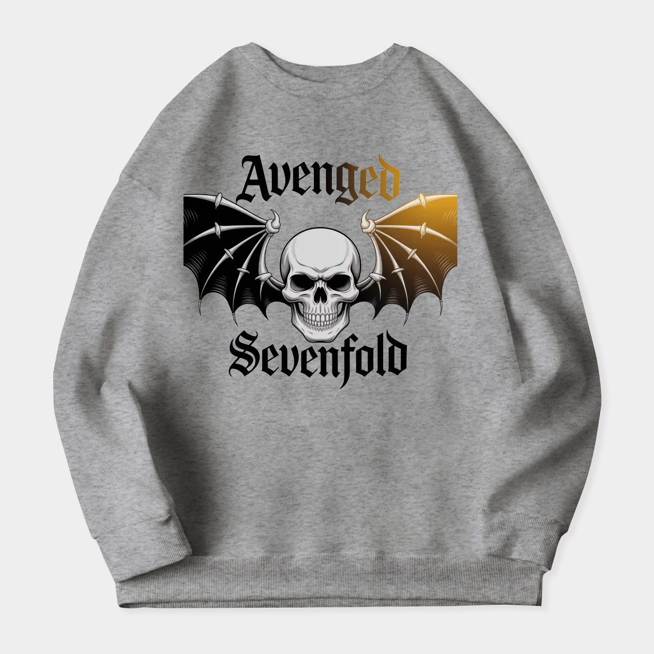 Bat Wing Skull Women's Crewneck Sweatshirt