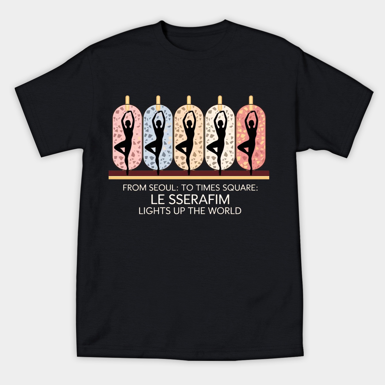 LE SSERAFIM Dancing Across Cities Women's Athletic Performance T-Shirt