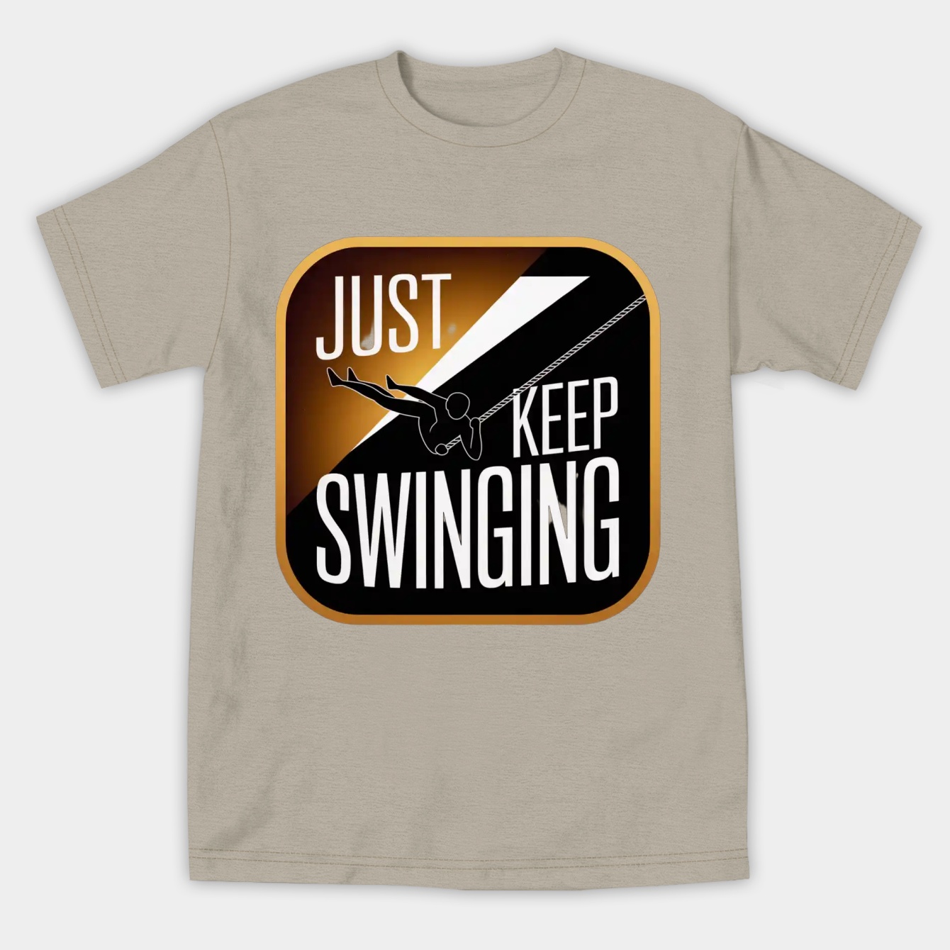 Just Keep Swinging Women's Athletic Performance T-Shirt