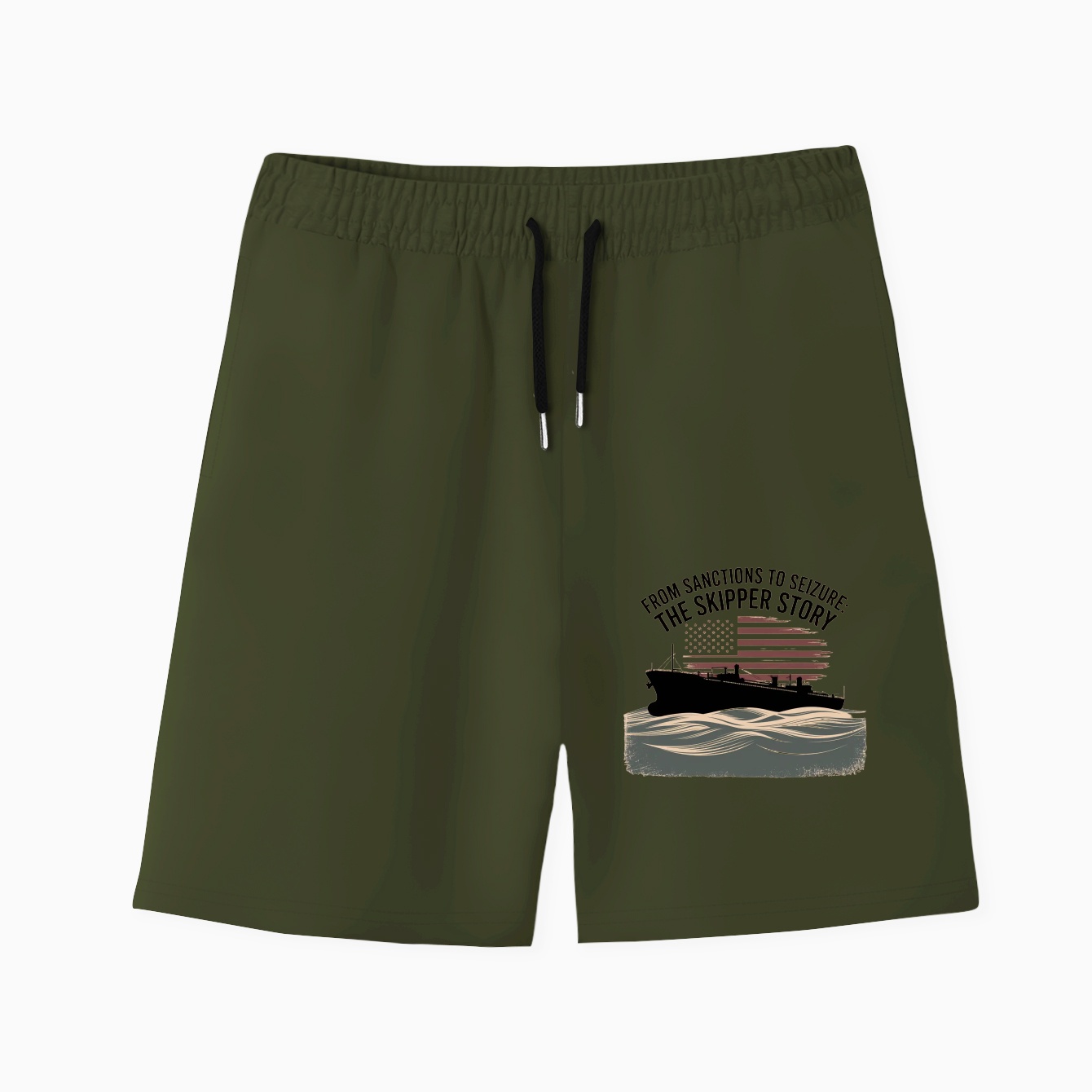 Sanctions to Seizure: Oil Tanker Saga Men's Quick-Dry Athletic Shorts