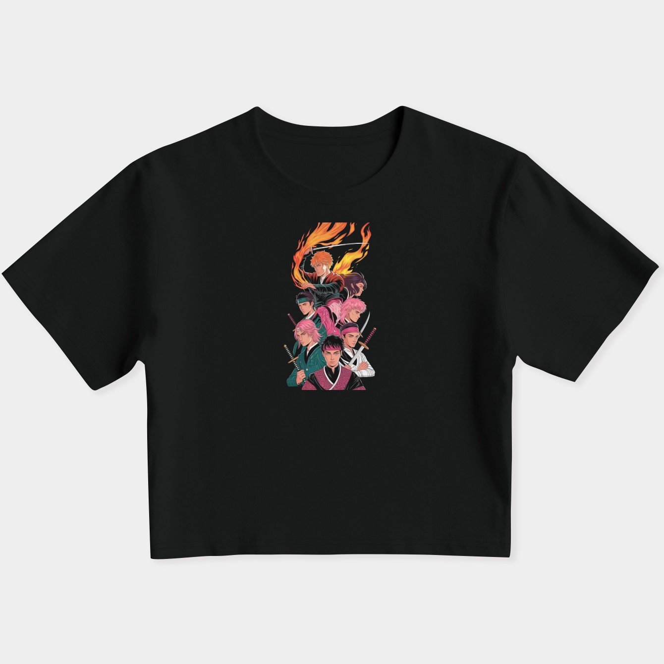Hashira Demon Slayer Women's Slim Fit Baby Tee