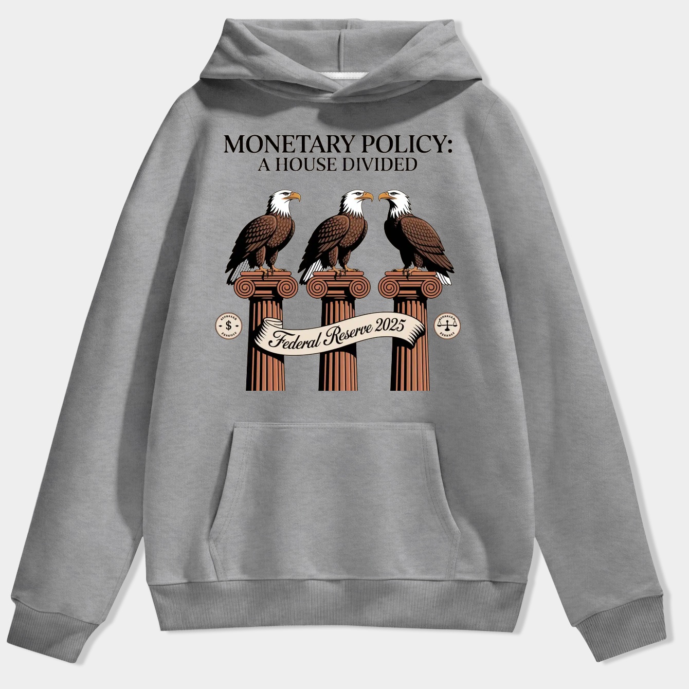 Monetary Policy: Eagles Divided Men's Hoodie