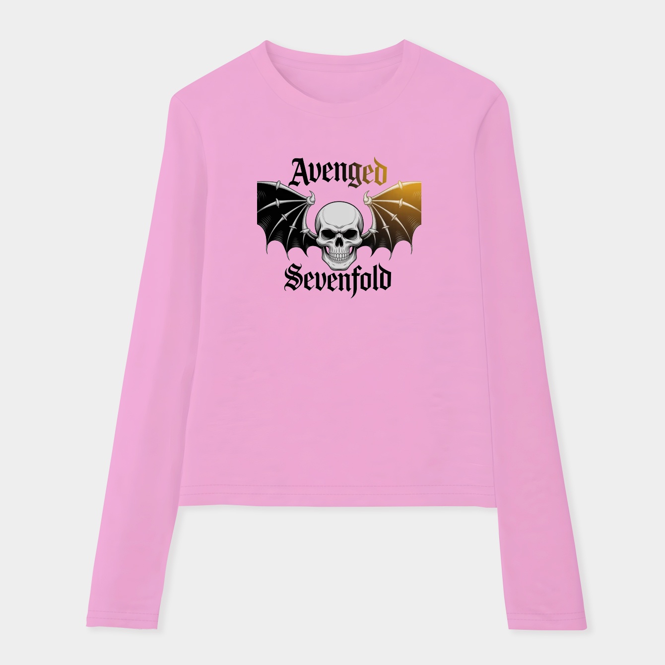 Bat Wing Skull Women's Soft Long Sleeve T-Shirt