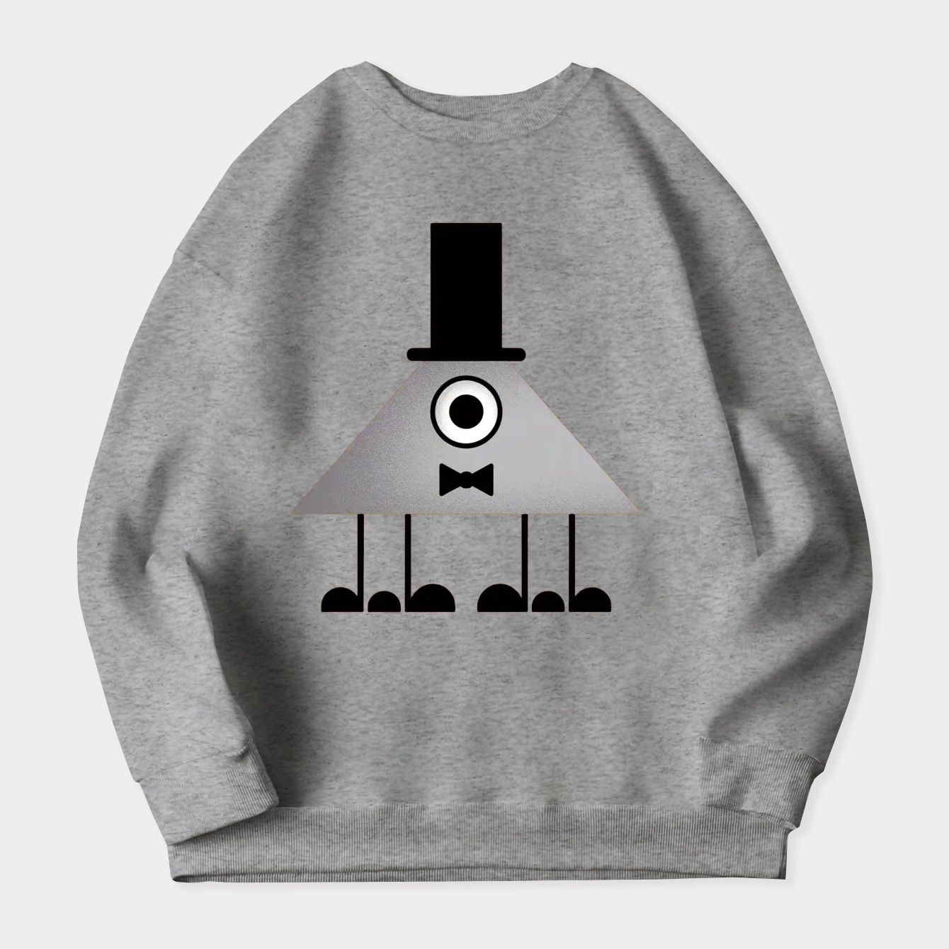 Bill Cipher Triangle Character Women's Crewneck Sweatshirt