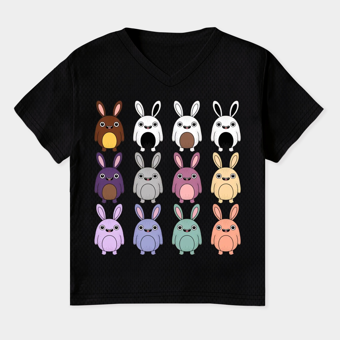 Labubu Rainbow Women's Plus Size V-Neck T-Shirt