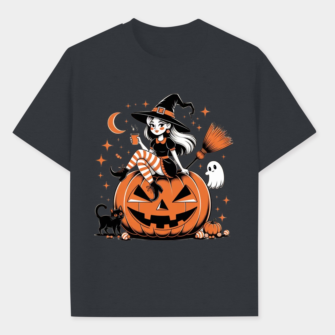 Basic Witch Halloween Vibes Men's Performance Athletic T-Shirt