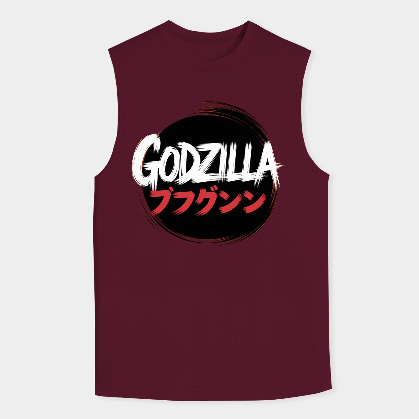 Godzilla Calligraphy Men's Tank Top