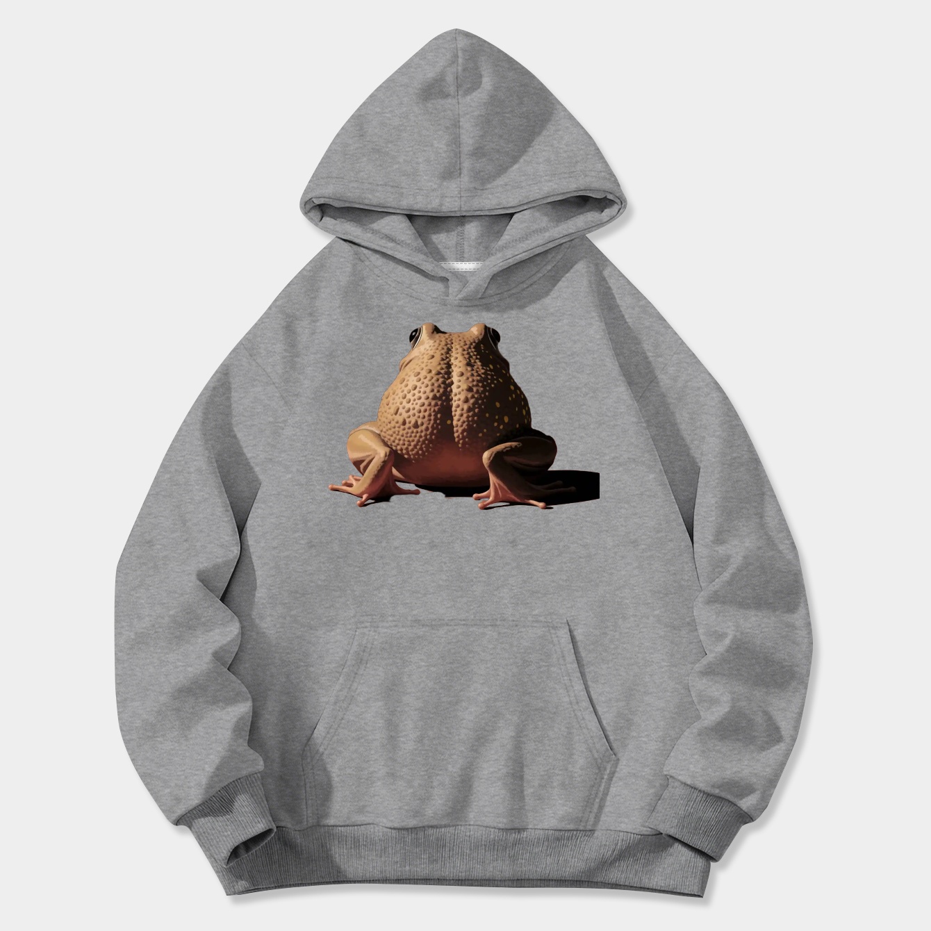 frog butt brown Women's Plus Size Hoodie