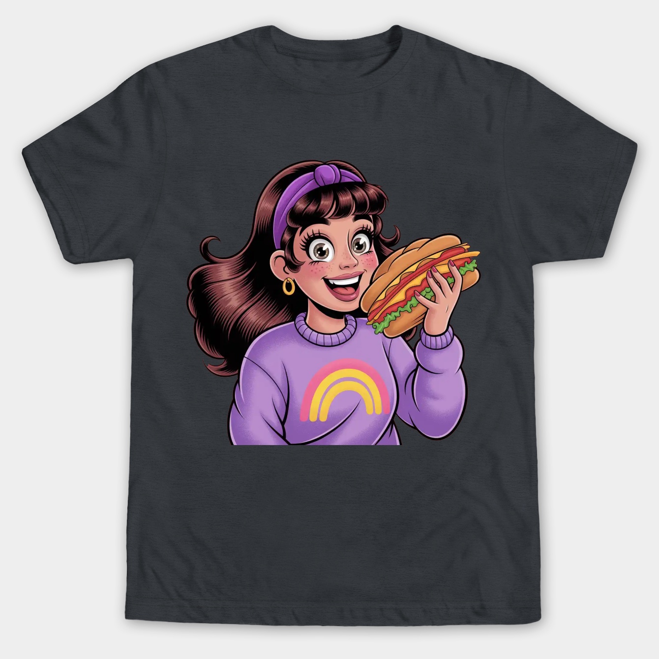 Gravity Falls Sandwich Mabel Men's Big & Tall T-shirt