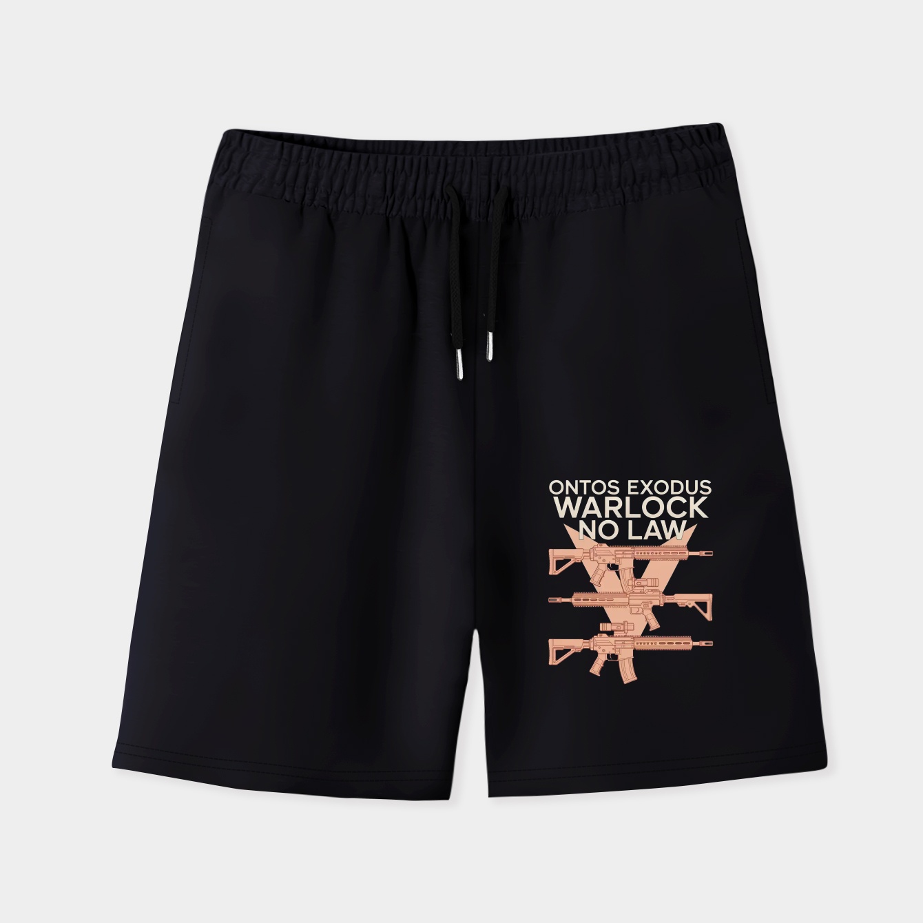 Warlock Exodus Futuristic Arsenal Men's Quick-Dry Athletic Shorts