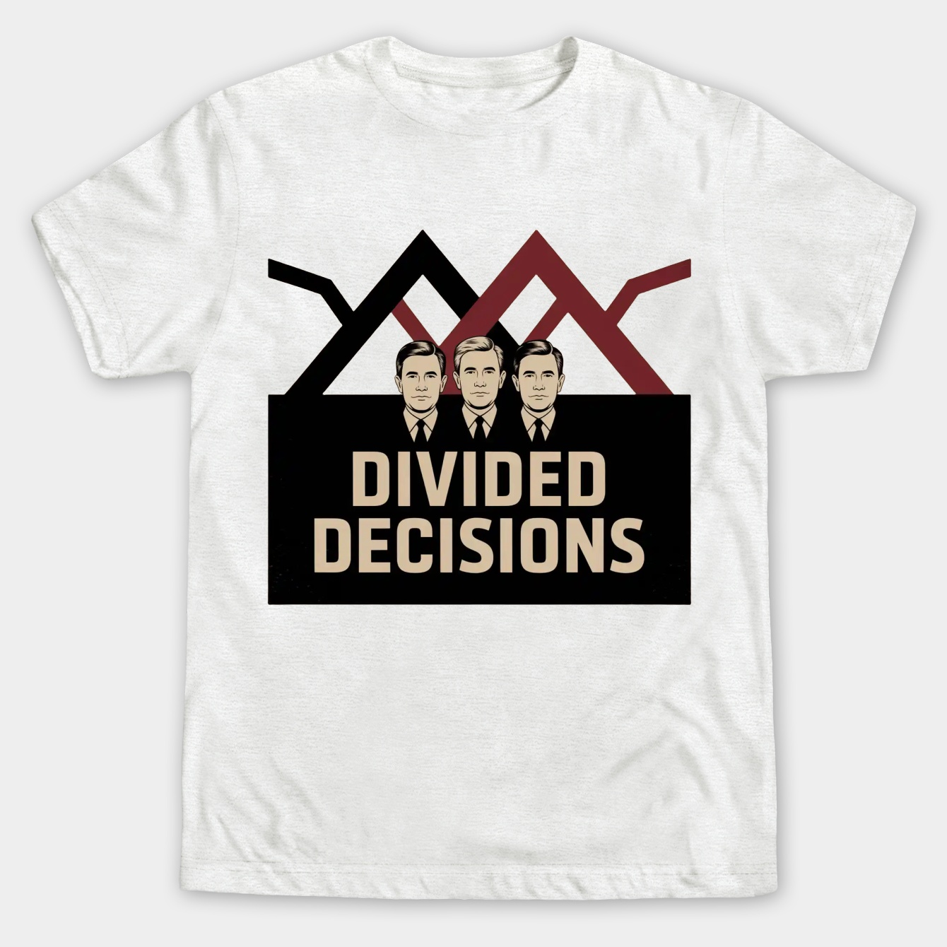 Divided Decisions: Fed Faces Men's Big & Tall T-shirt