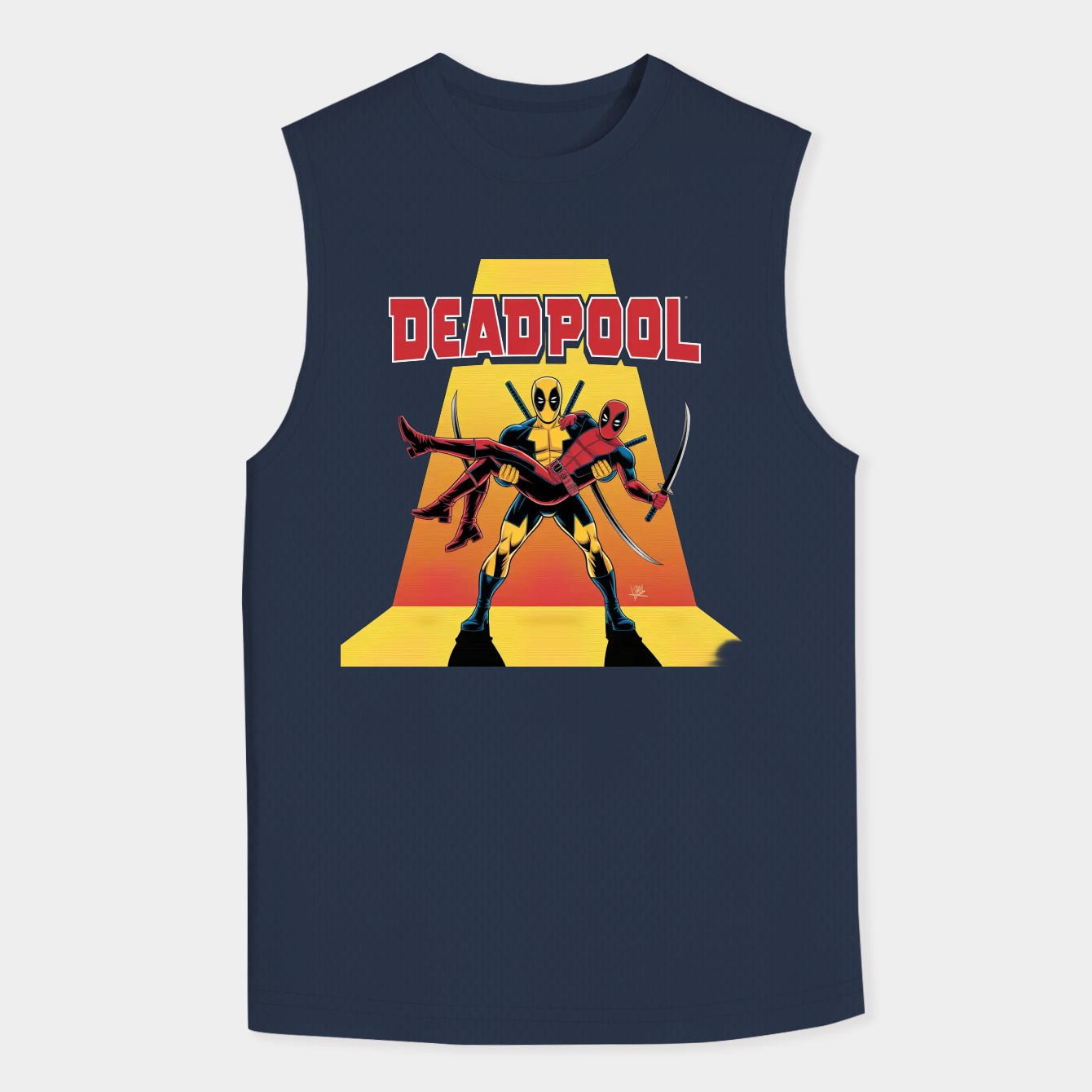 Deadpool & Wolverine Damsel Deadpool Men's Big & Tall Tank Top