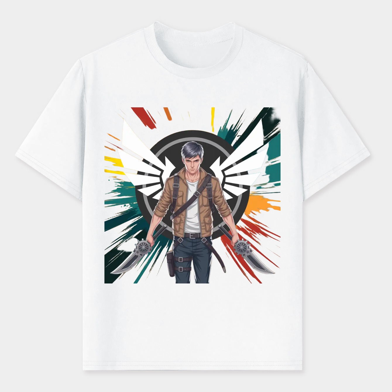 Levi Ackerman Dynamic Splash Men's T-Shirt