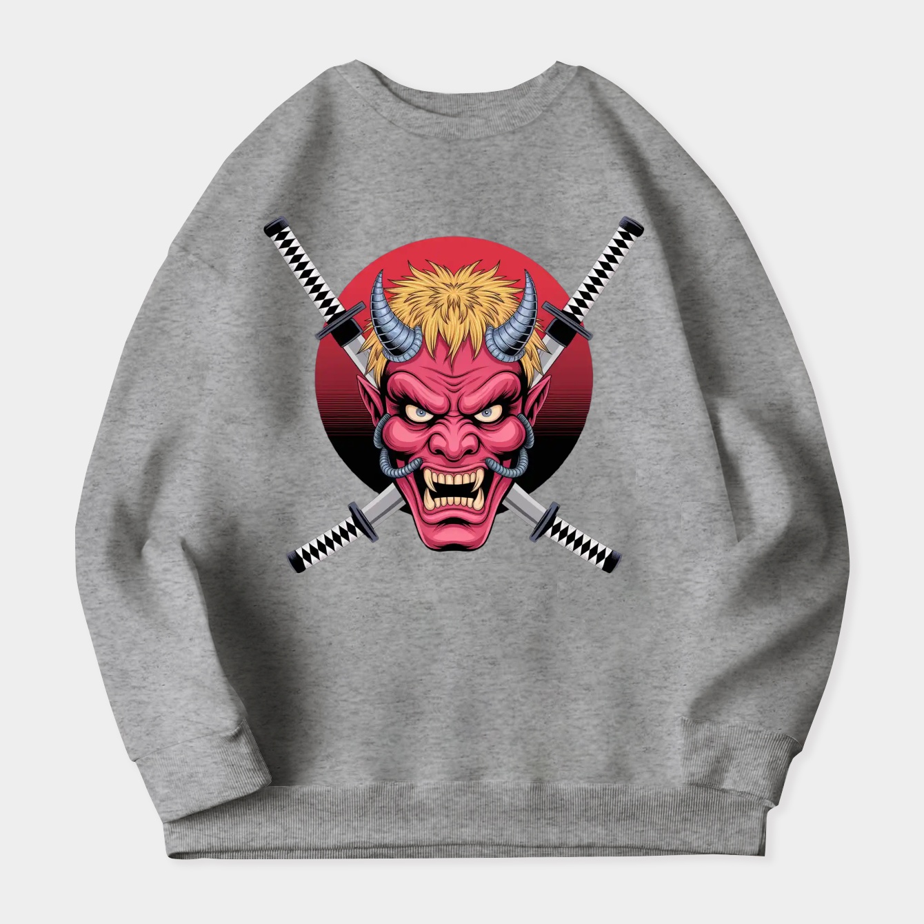 Corazon Onimask Red Moon Women's Plus Size Sweatshirt