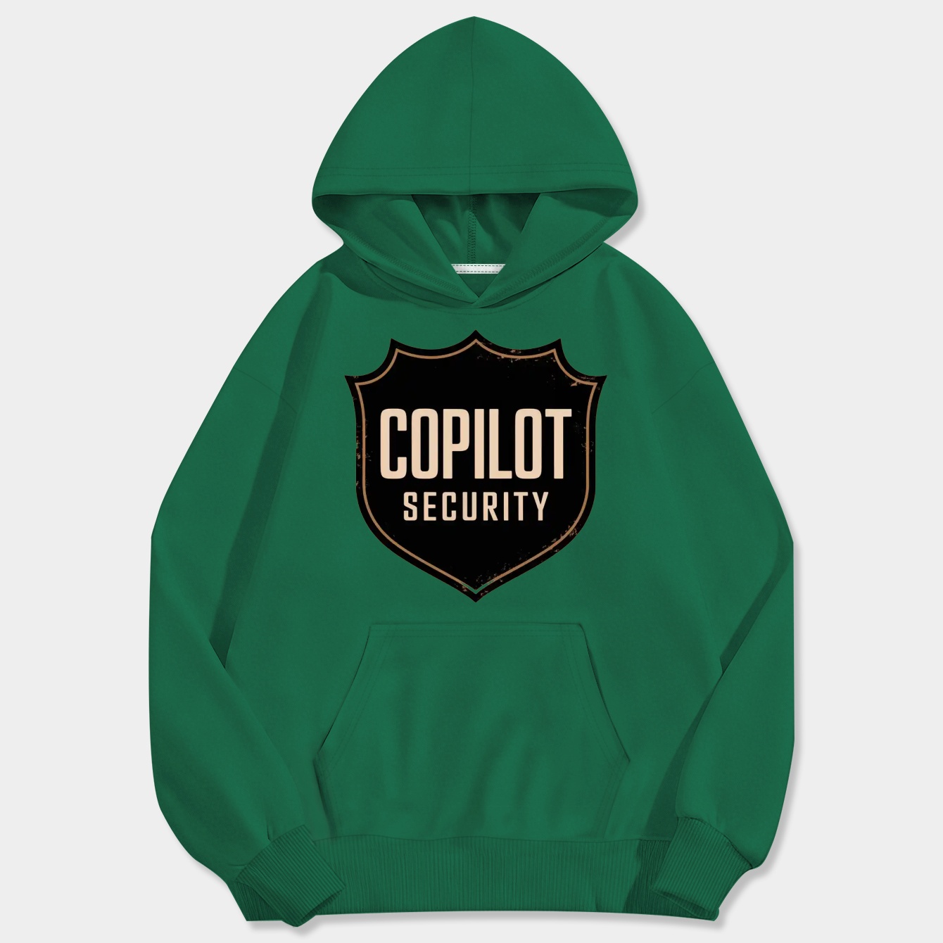 Copilot Security Vintage Shield Men's Big & Tall Hoodie