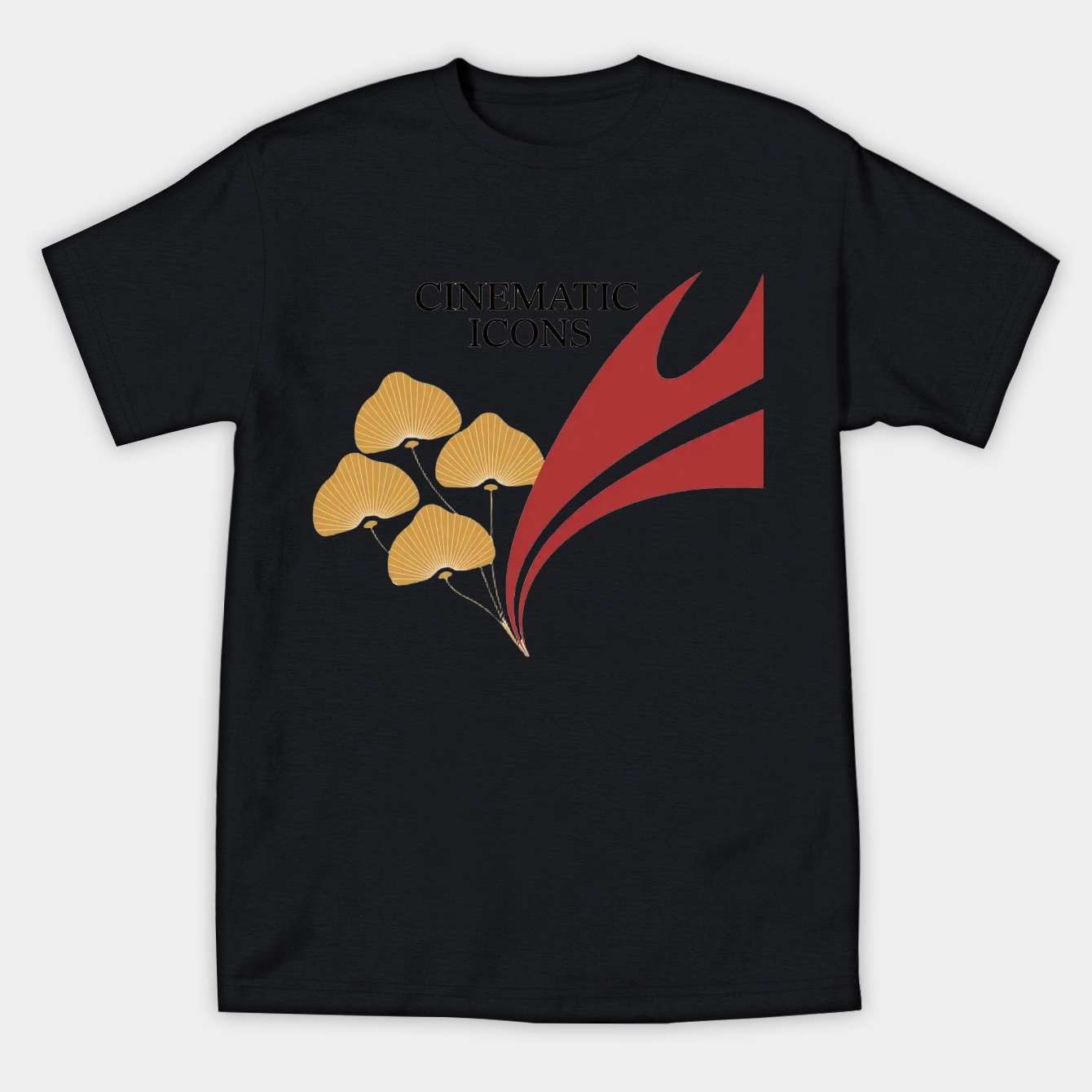Cinematic Icons: Golden Gingko Hero Women's Athletic Performance T-Shirt
