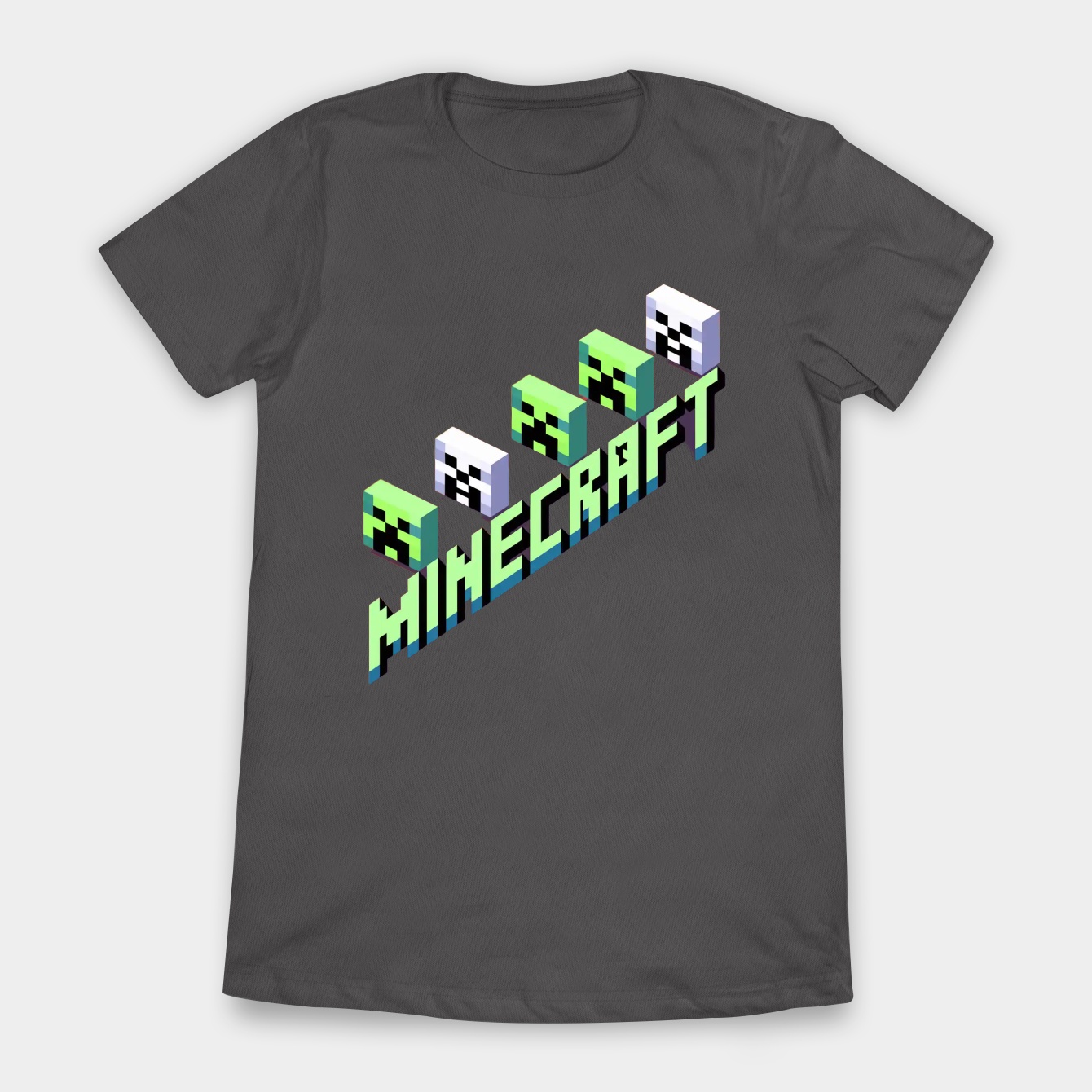 Minecraft Creeper Skeleton Heads Women's T-Shirt