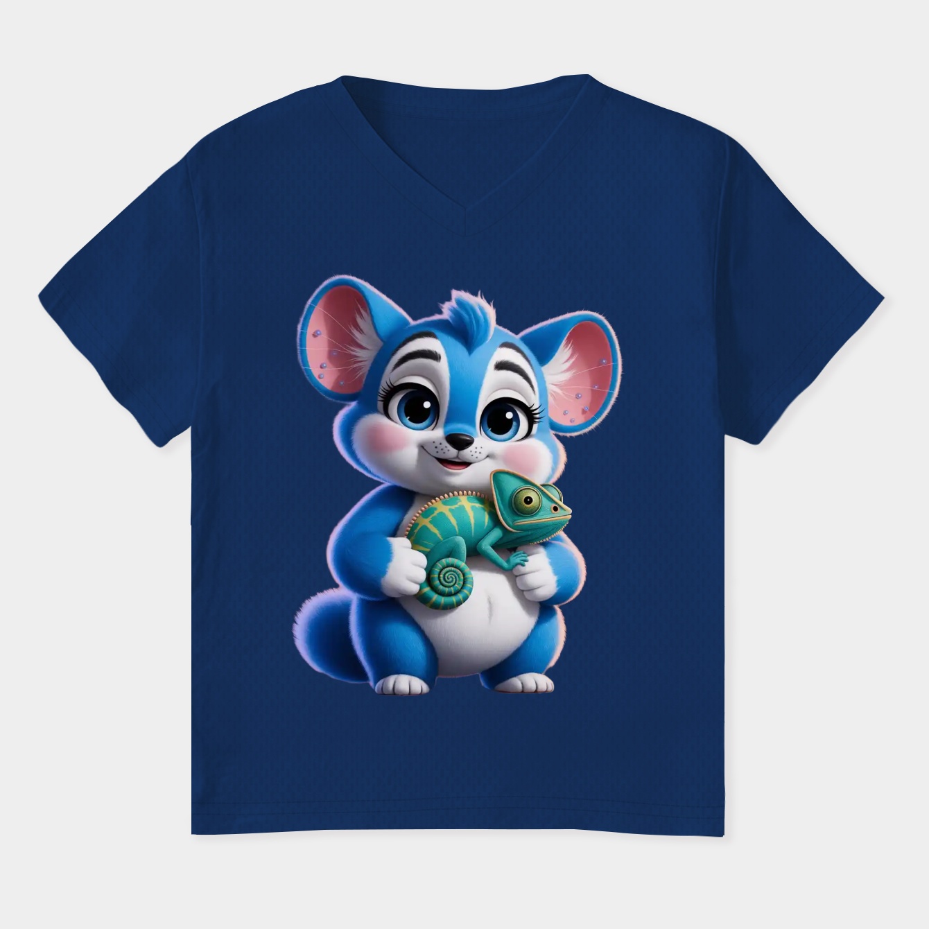 Stitch and Pascal Women's Plus Size V-Neck T-Shirt