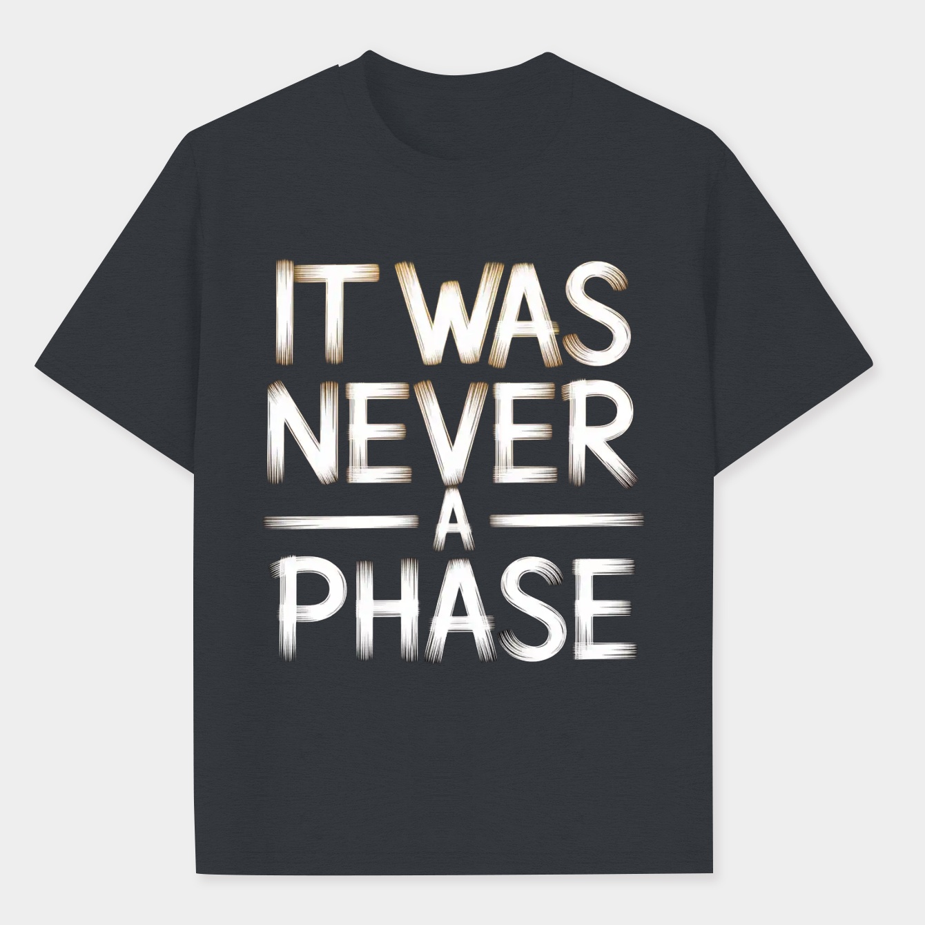 It Was Never A Phase (grey) Men's Performance Athletic T-Shirt