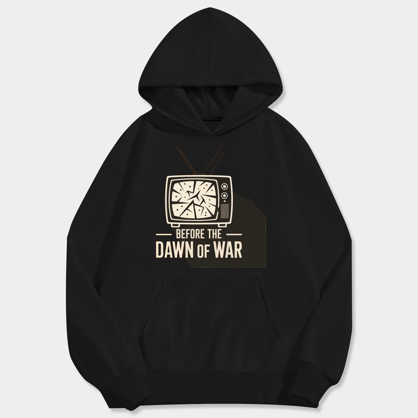 Shattered Static Before War Men's Big & Tall Hoodie