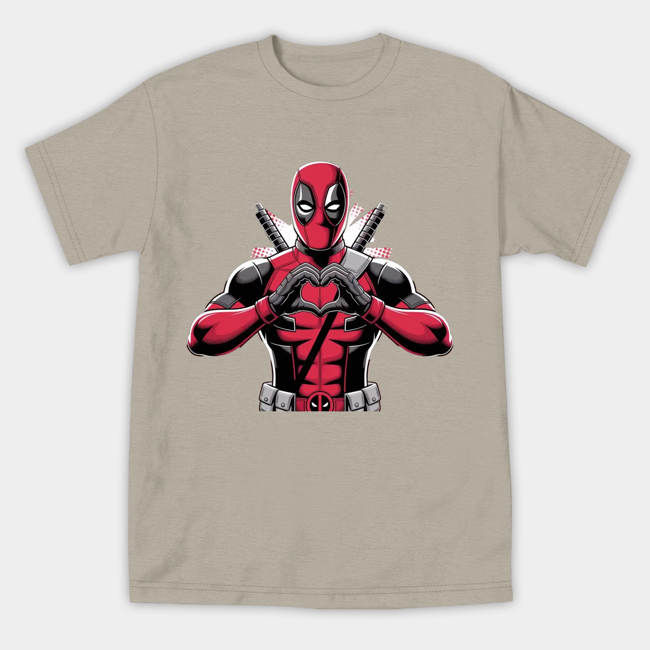 Deadpool Heart Women's Athletic Performance T-Shirt