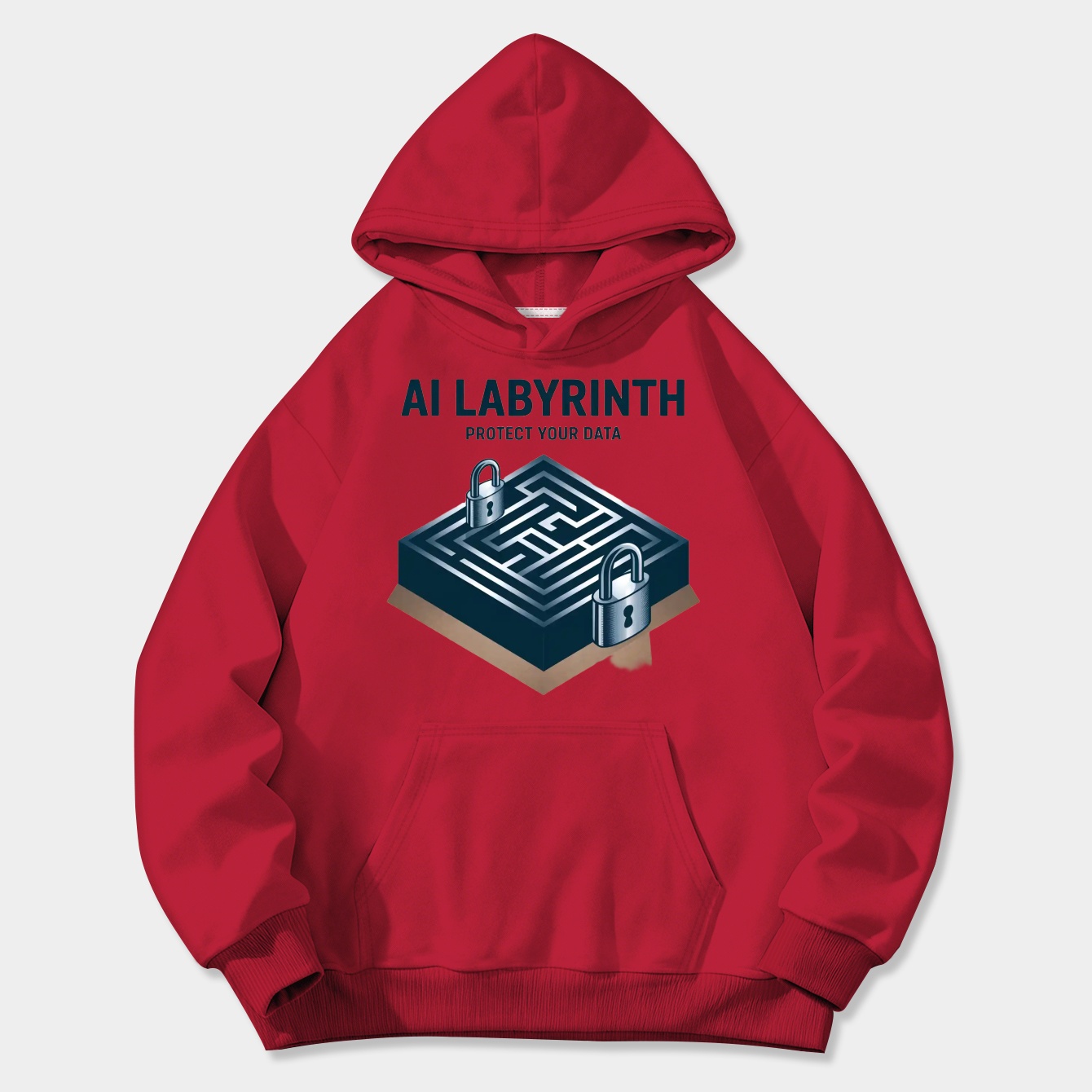 AI Labyrinth: Protect Your Data Women's Plus Size Hoodie