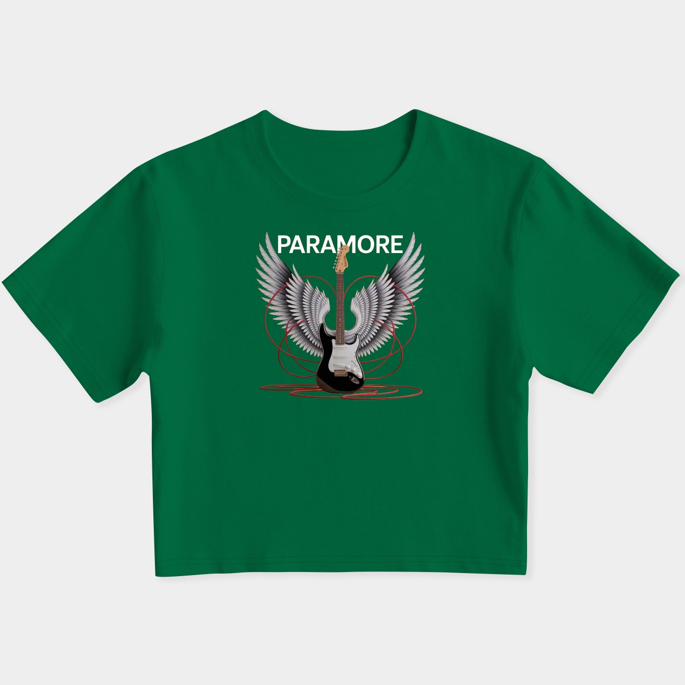 Paramore Guitar Wings Women's Slim Fit Baby Tee