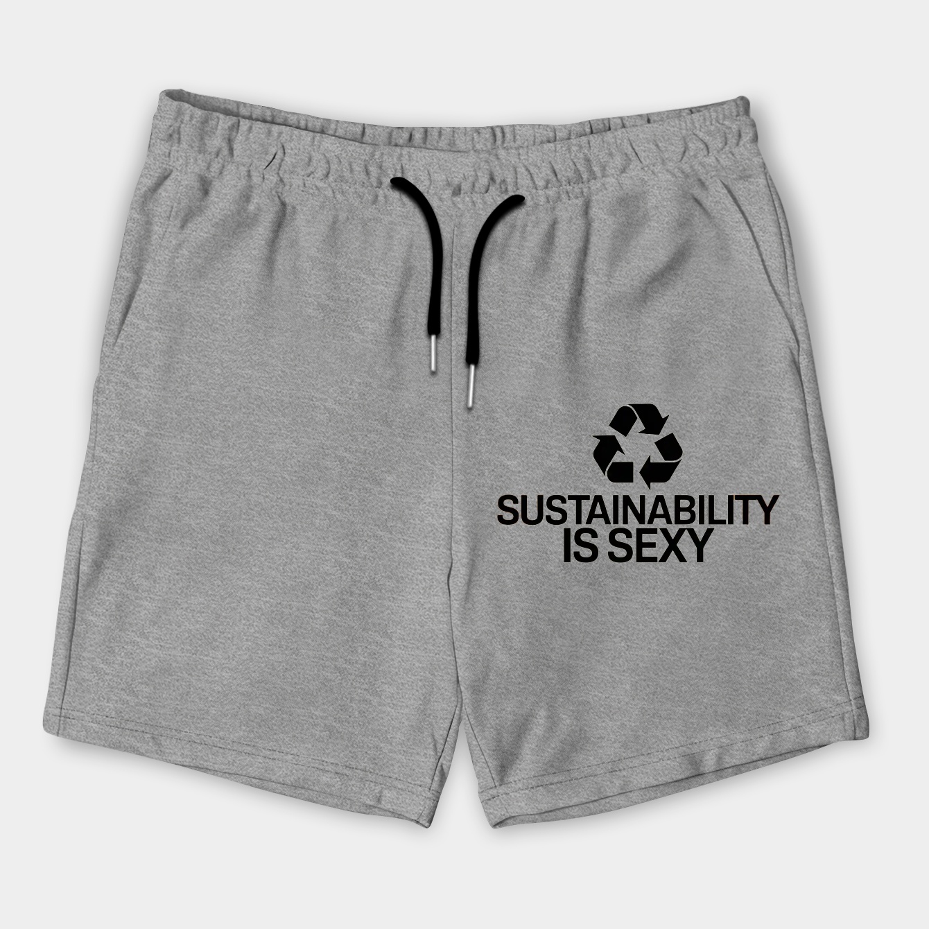 Sustainability Is Sexy Bold Statement Men's Shorts
