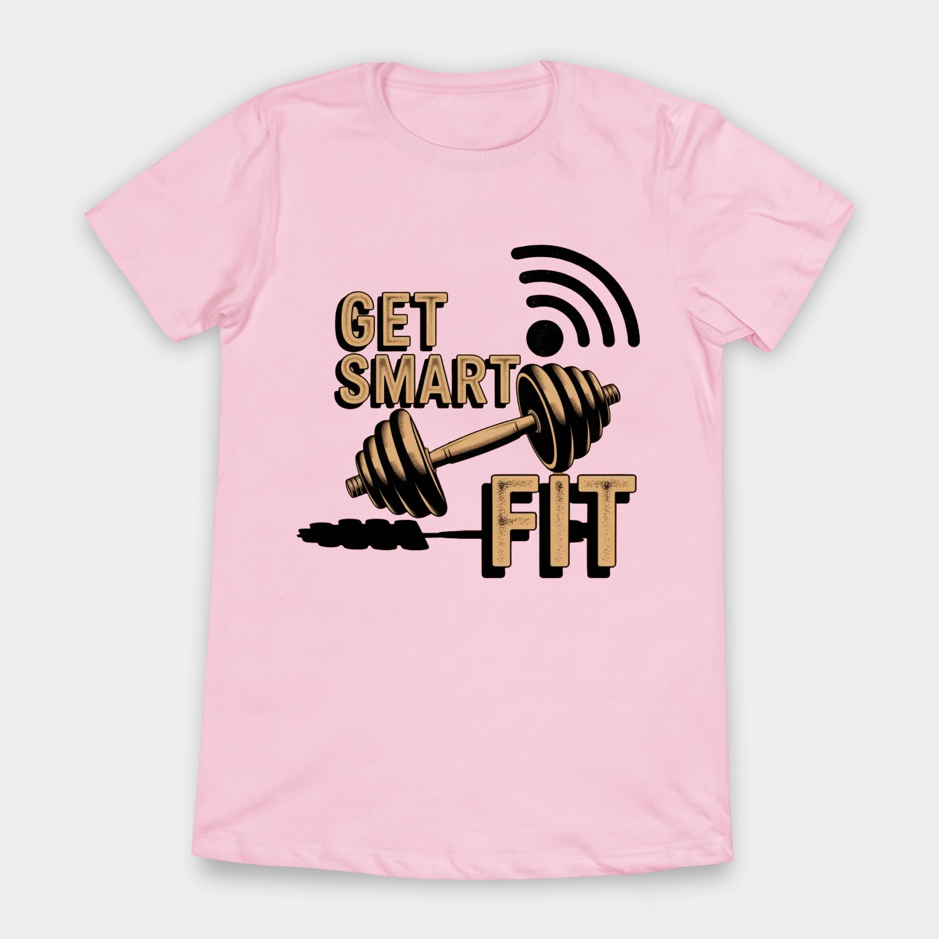 Retro Smart Fitness Wi-Fi Dumbbell Women's T-Shirt