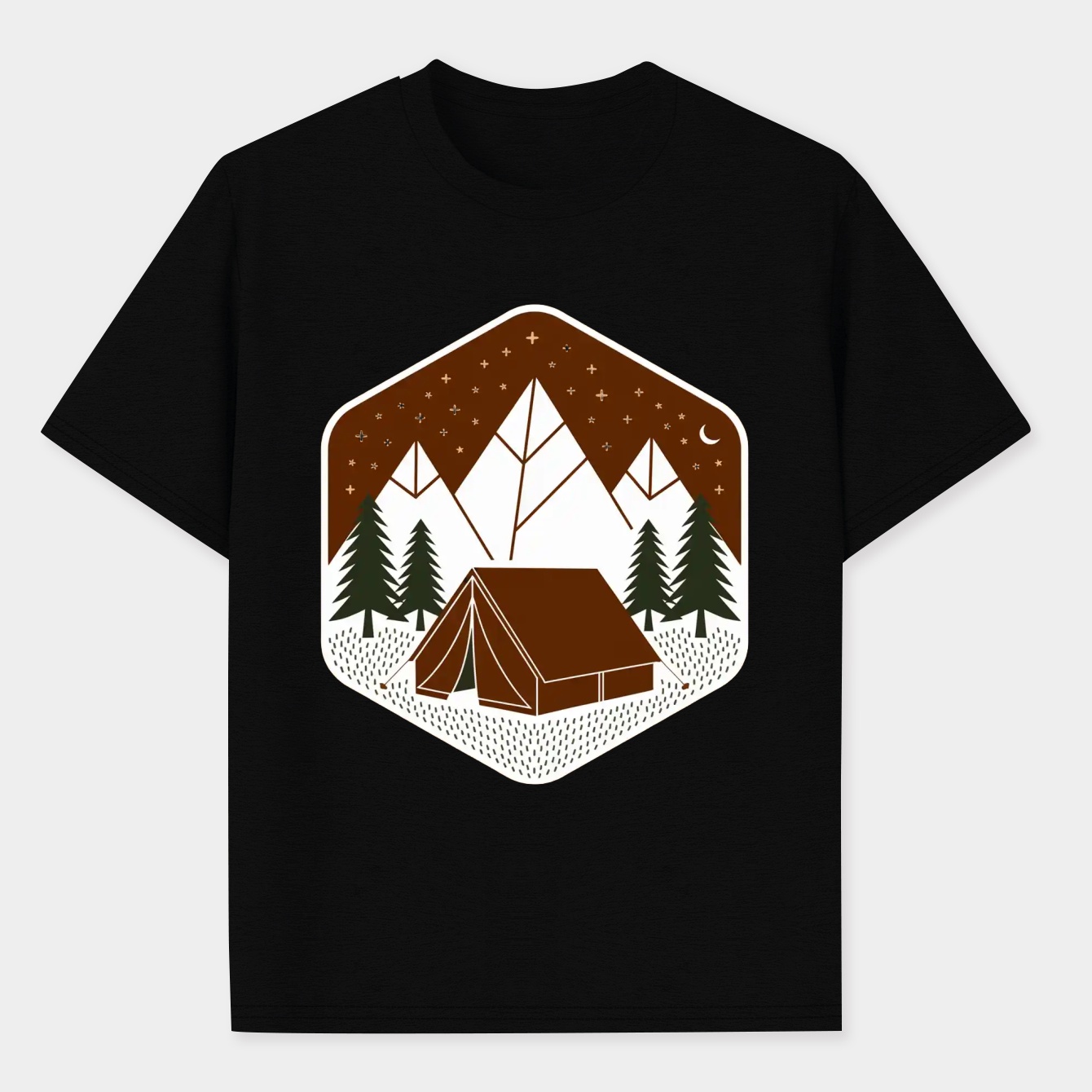 Camping Under Mountain Stars Men's Performance Athletic T-Shirt