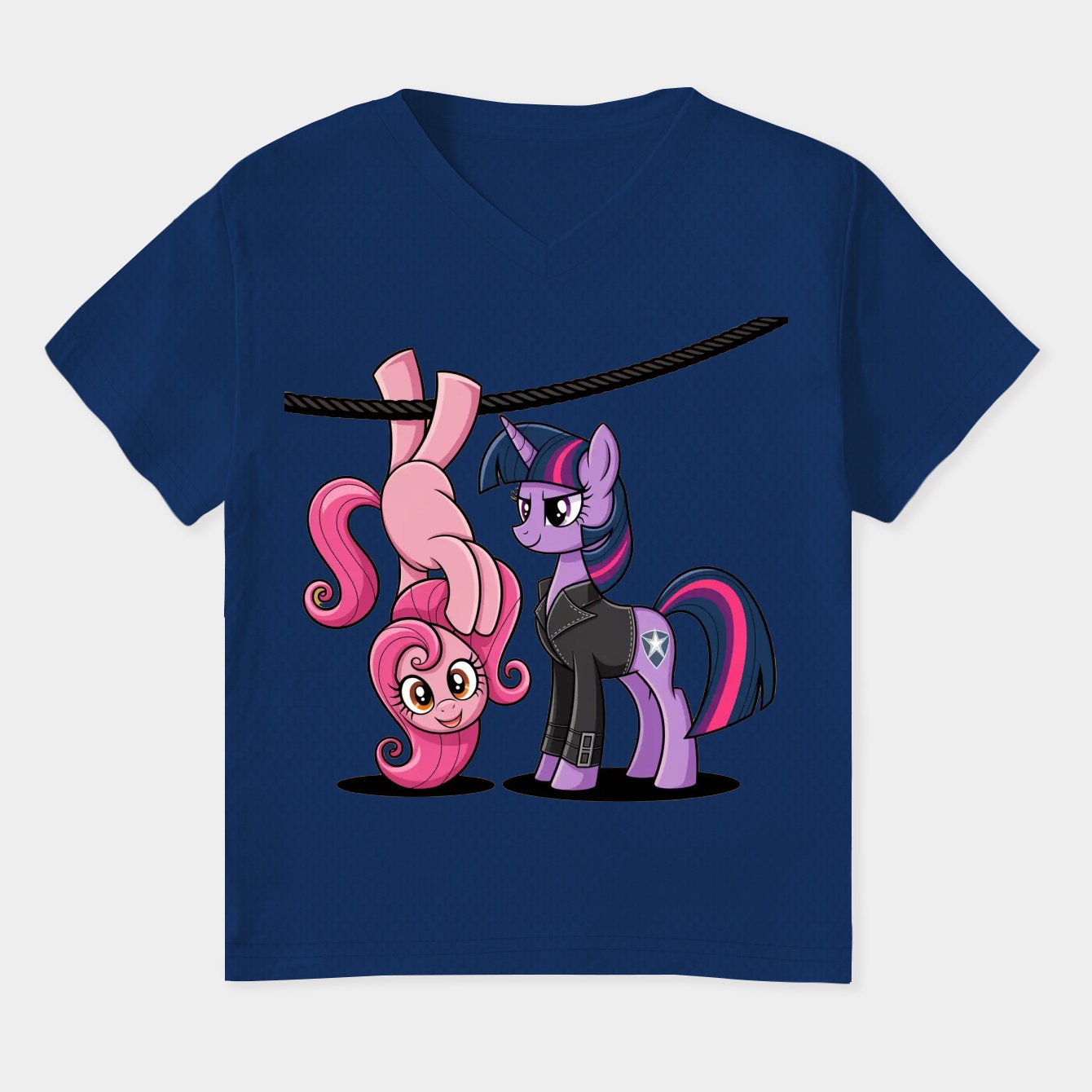 Tactical Pony Duo Women's Plus Size V-Neck T-Shirt