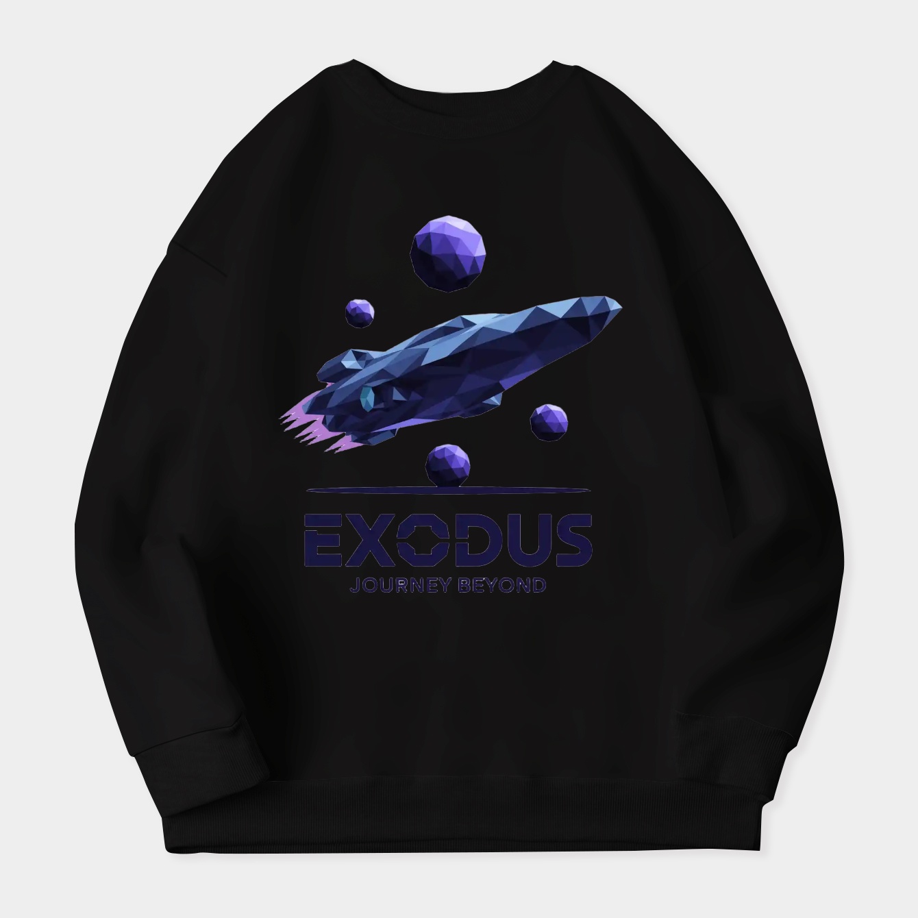 Exodus: Polygonal Spaceship Odyssey Women's Crewneck Sweatshirt