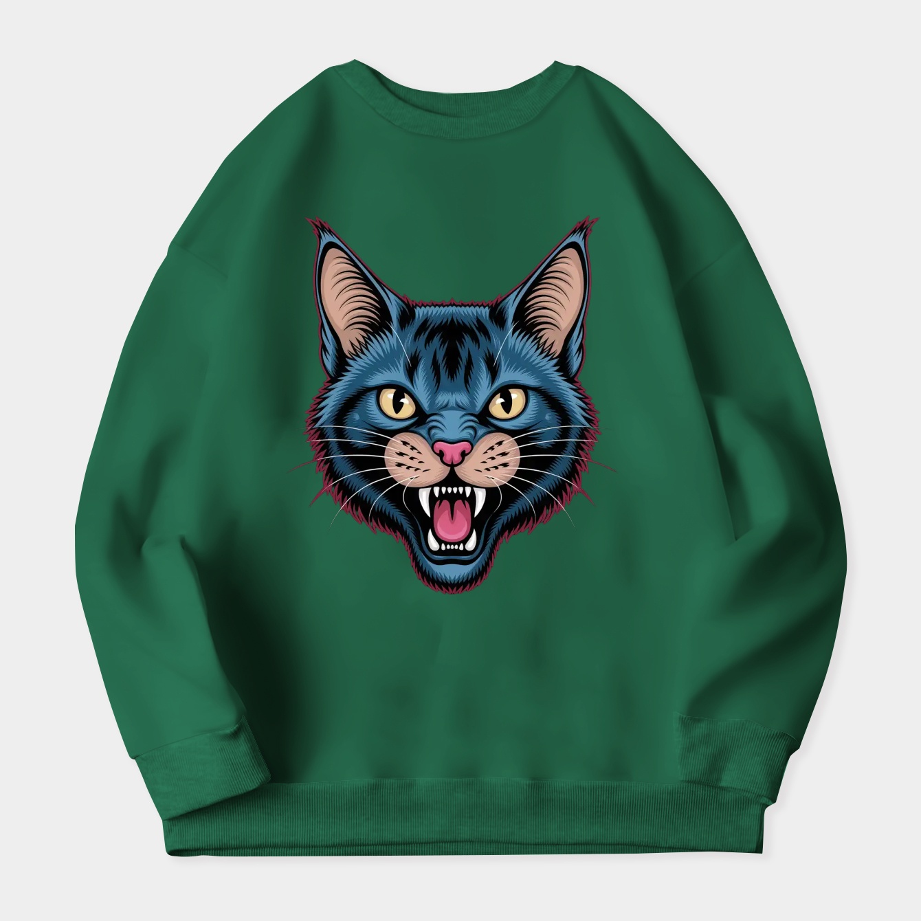 ThrillerCat Fierce Expression Women's Plus Size Sweatshirt