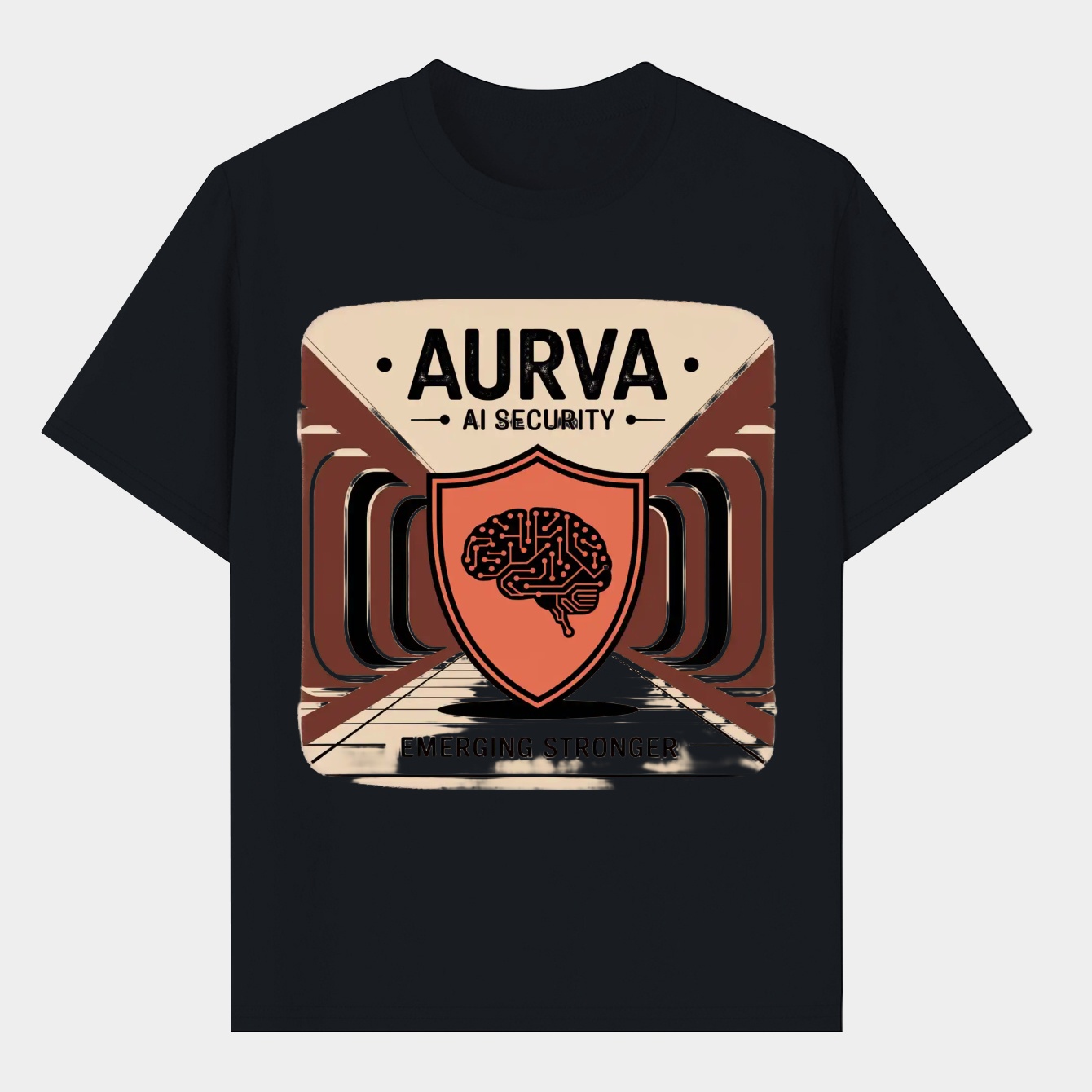 Aurva AI Shield: Emerging Stronger Men's T-Shirt