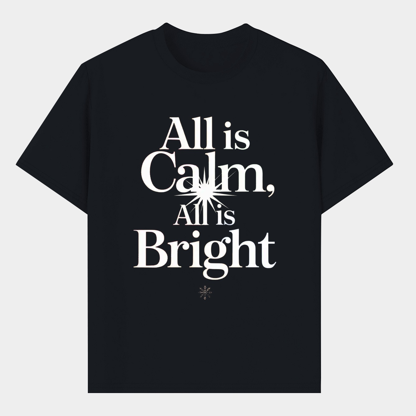 Calm and Bright Tartan Christmas Men's T-Shirt