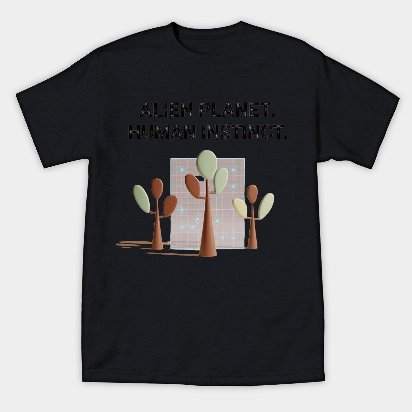 Retro Sci-Fi Trees on Alien World