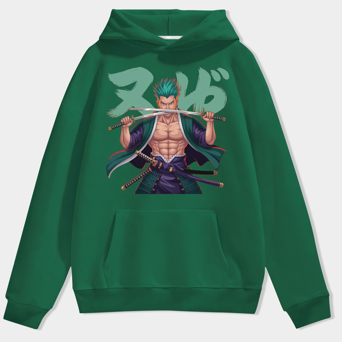 zoro swordsman anime style Men's Hoodie
