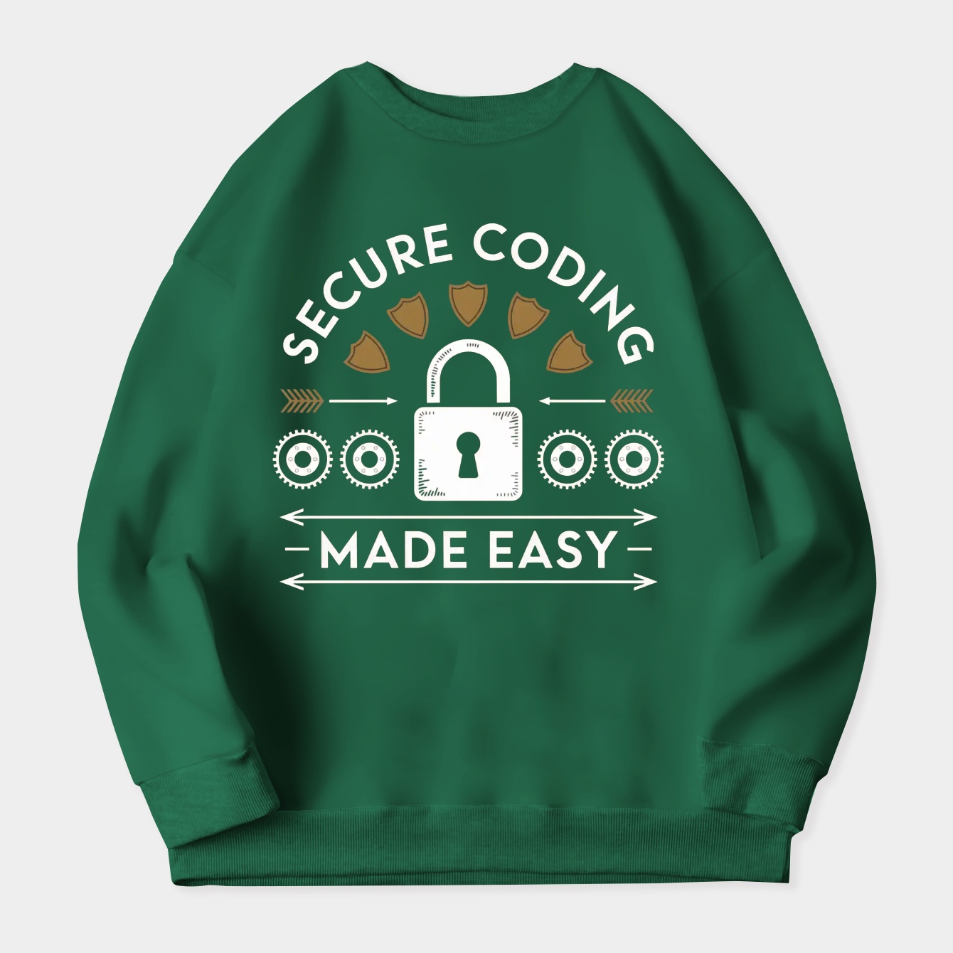 Secure Coding Retro Shield Badge Women's Crewneck Sweatshirt
